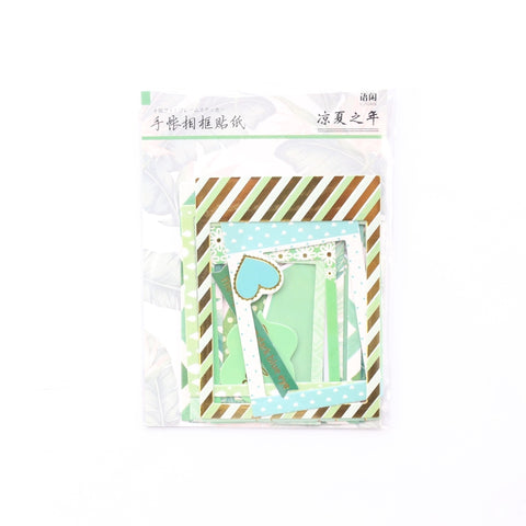 Cardstock stickers Green 1