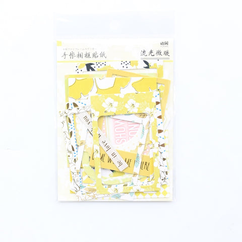 Cardstock stickers yellow