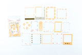 Cardstock stickers orange