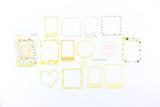 Cardstock stickers yellow