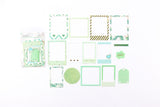 Cardstock stickers Green 1