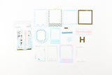 Cardstock stickers blue