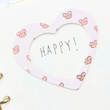 Cardstock stickers pink