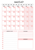 Monthly weekly planner prix de gros 1500da