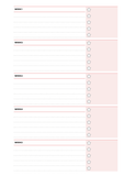 Monthly Weekly Planner 2023 prix de gros 1500da