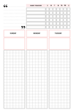 Monthly weekly planner prix de gros 1500da